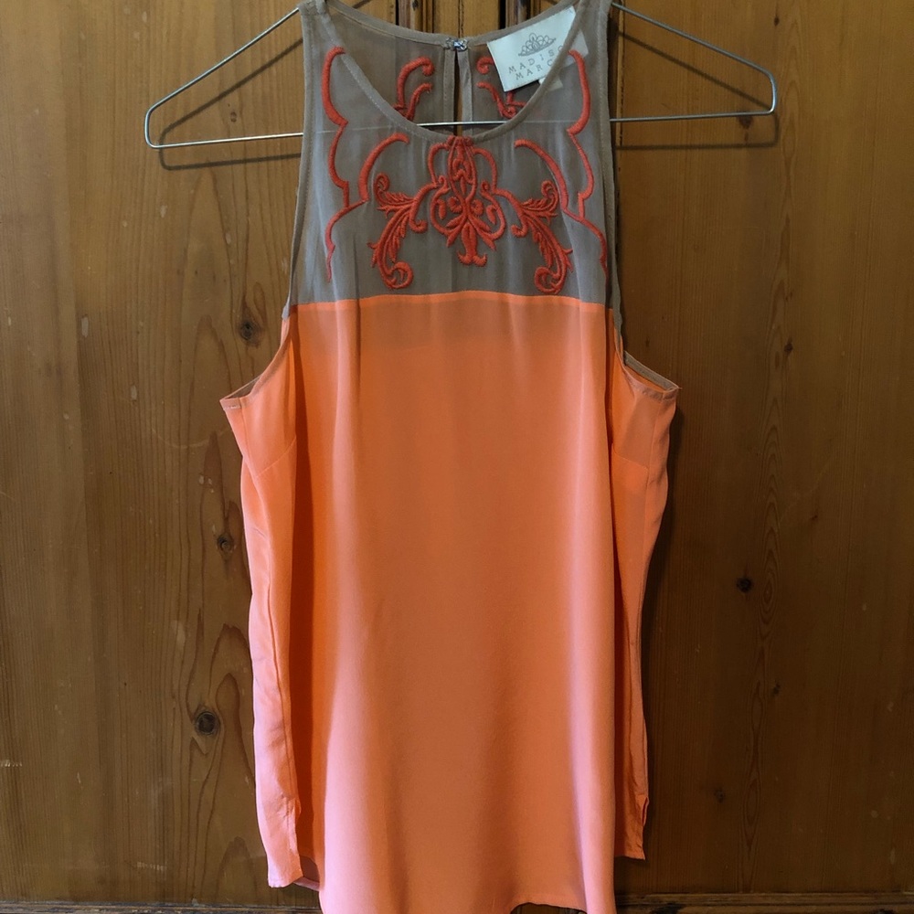 Madison Marcus silk tank, size XS